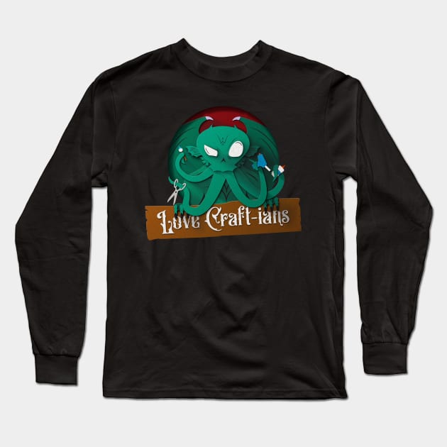 Love Craft-ians logo Long Sleeve T-Shirt by GeekStuffOG